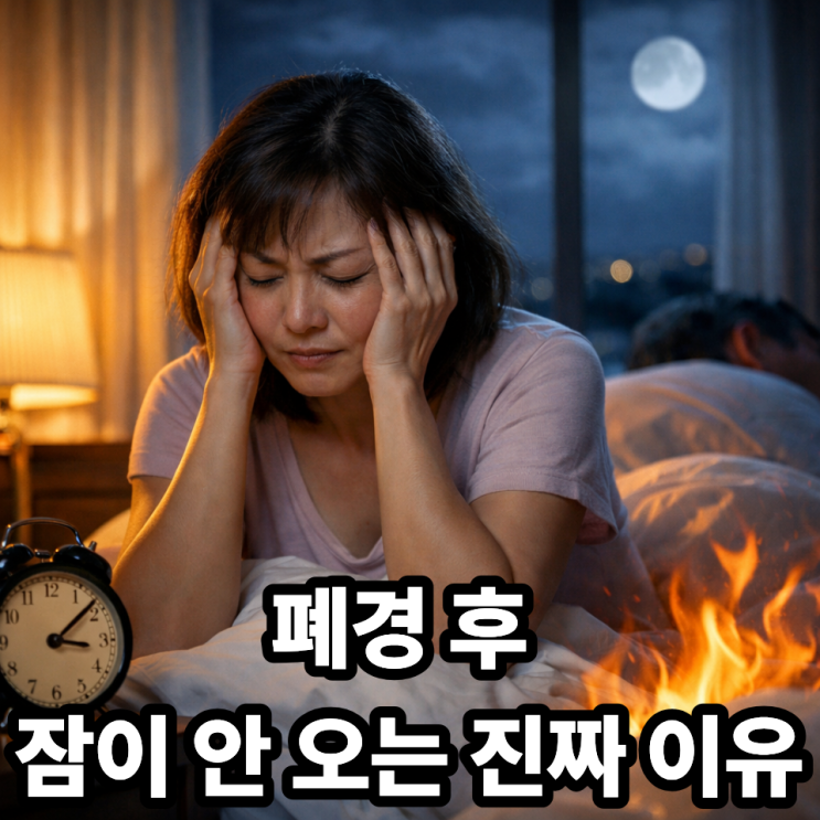  폐경 불면증, 잠을 못 자는 진짜 원인과 해결 힌트