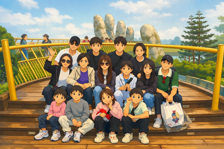  2025. 12월 베트남 다낭 여행 4박 6일 14명 3대 가족 자유여행 일정
