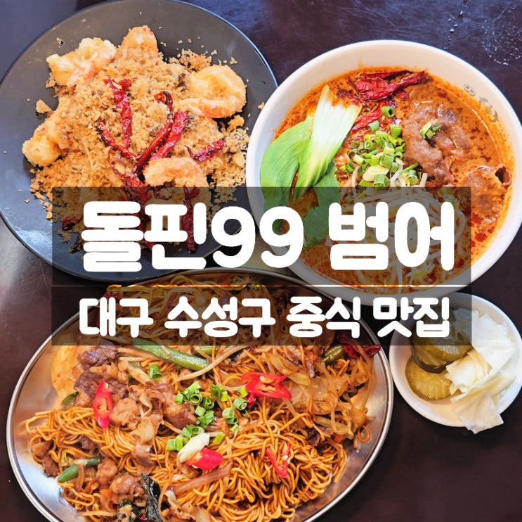  대구 수성구청역 맛집 돌핀99, 미국식 중식 이거 찐이다
