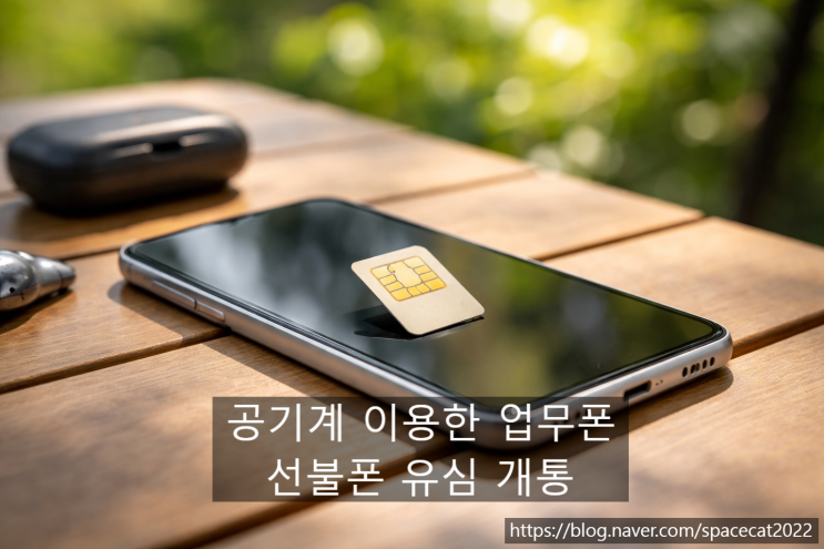  공기계 이용한 업무폰 선불폰 유심 개통 가이드