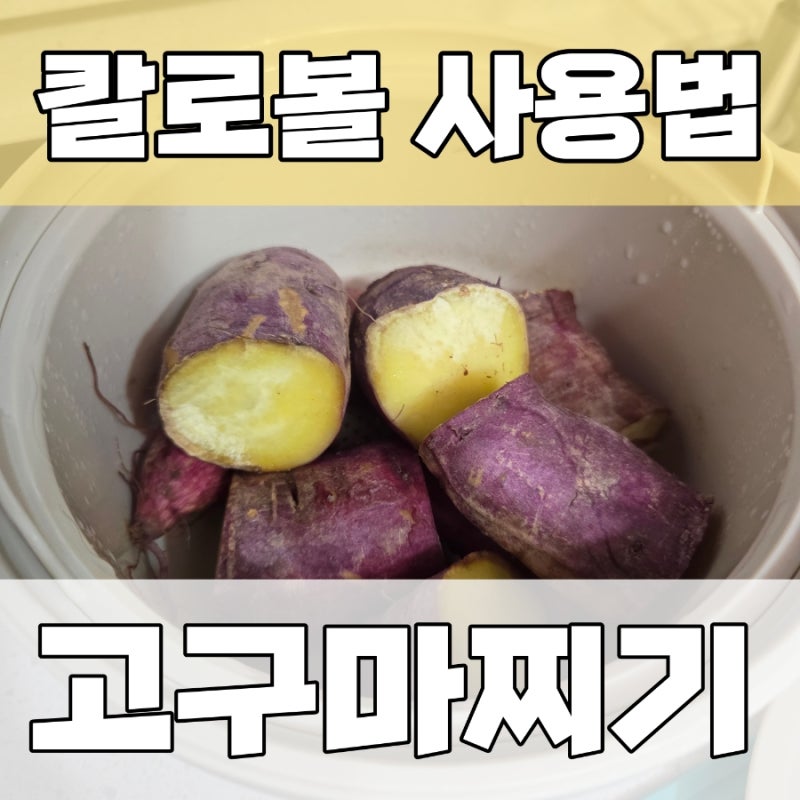 칼로볼로 고구마쪄먹기, 간편하게 다이어트 식단준비하기