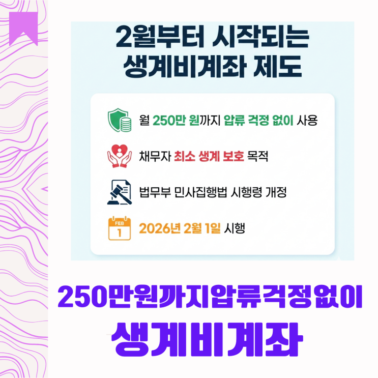  2월부터 시작되는 생계비계좌 제도, 신청조건 무엇이 달라질까요?