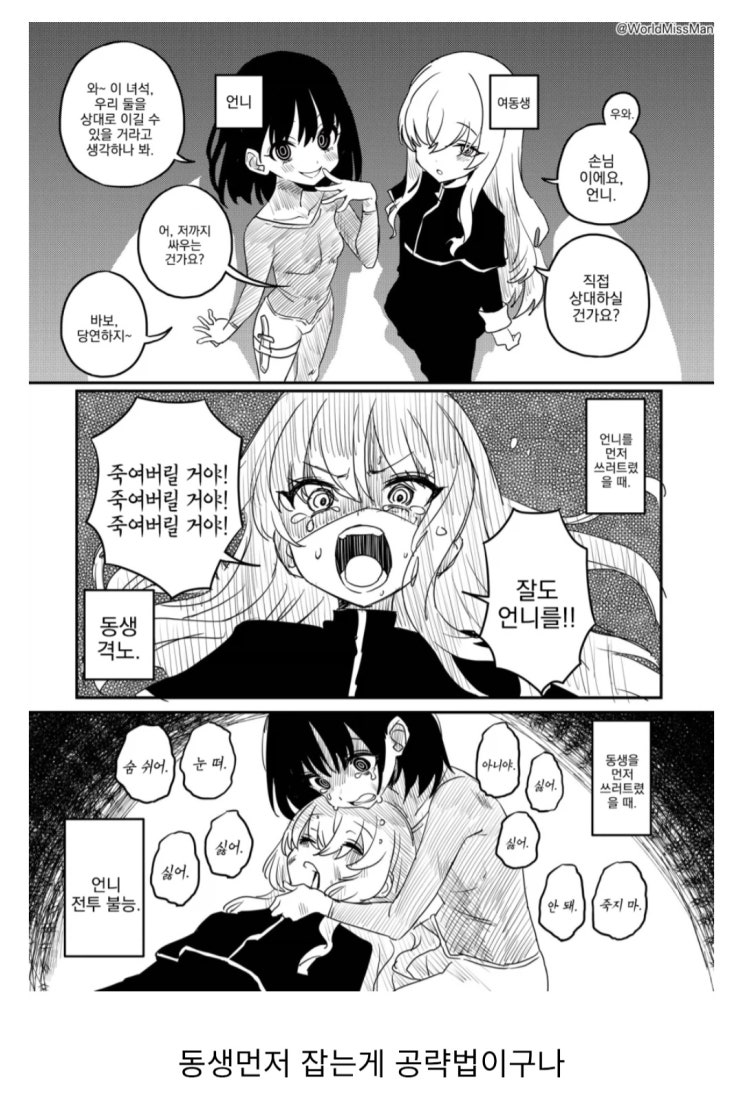  쓰러트리는 순서에 따라서 연출이 달라지는 보스.manhwa