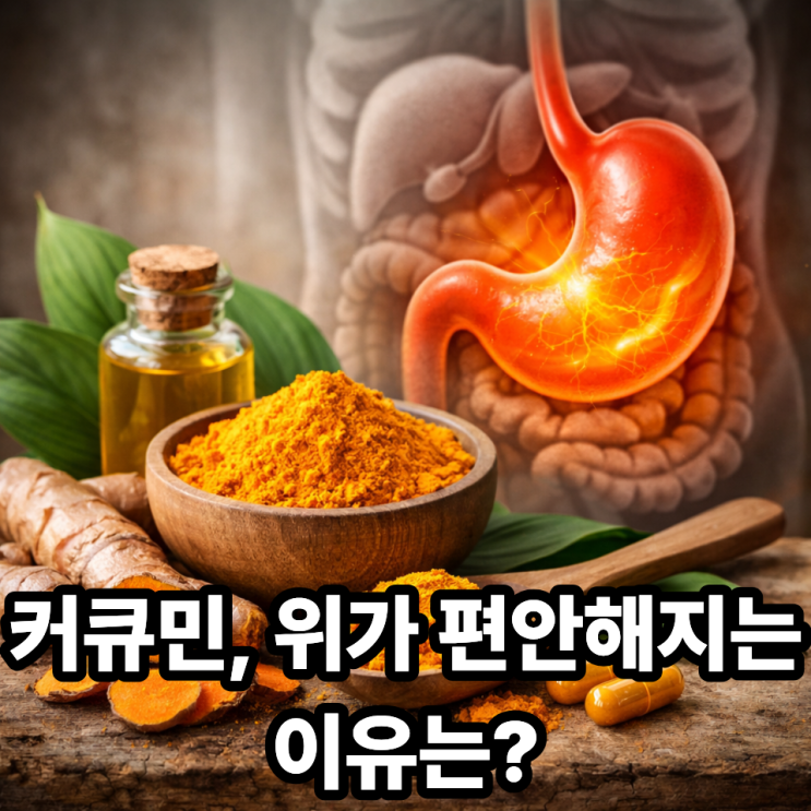  커큐민이 위 건강에 미치는 영향｜속이 편안해지는 이유