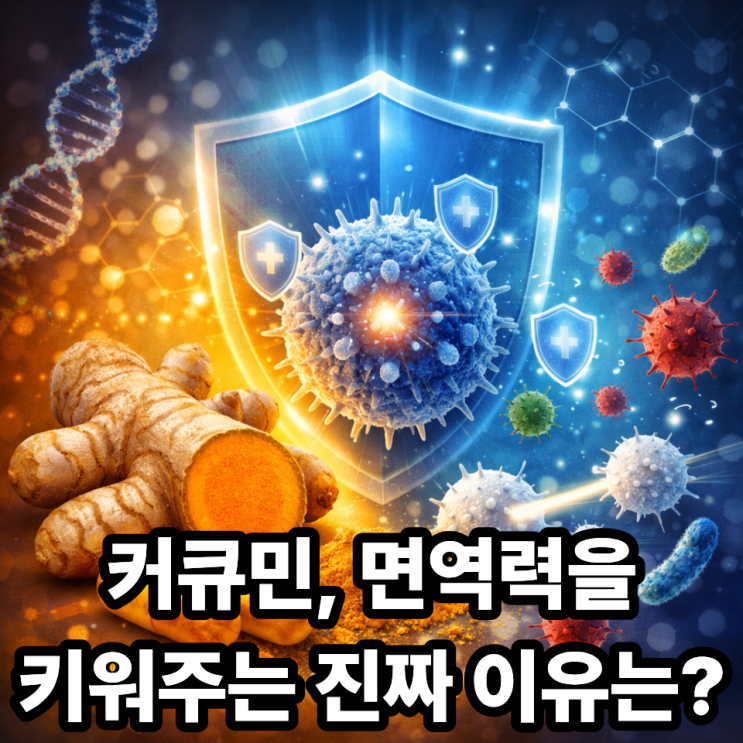  커큐민이 면역력 강화에 도움 되는 원리｜항염·항산 작용의 과학적 비밀