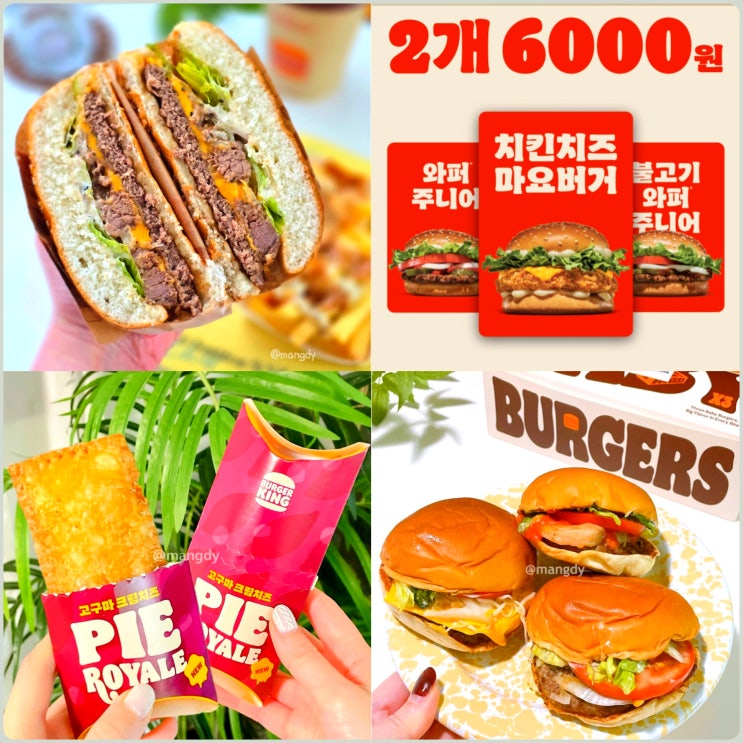  버거킹 1월 행사 메뉴 순위 BEST 3 신메뉴 할인