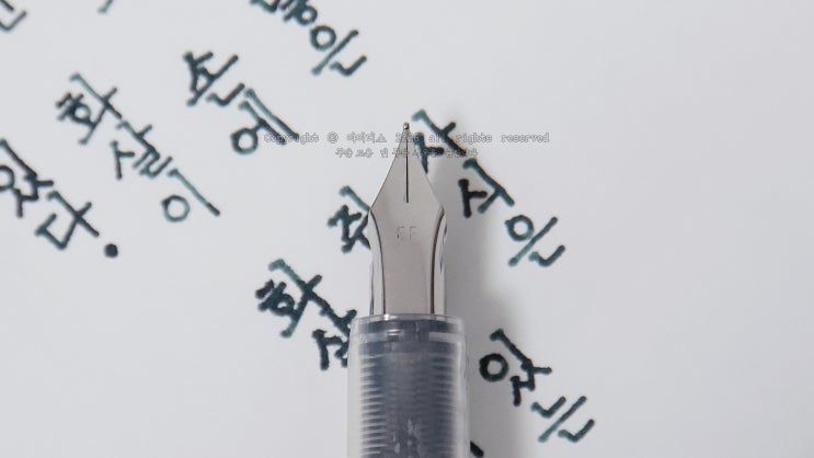 다이소 만년필로 필사했어요 (성경 시편 한구절 필사)