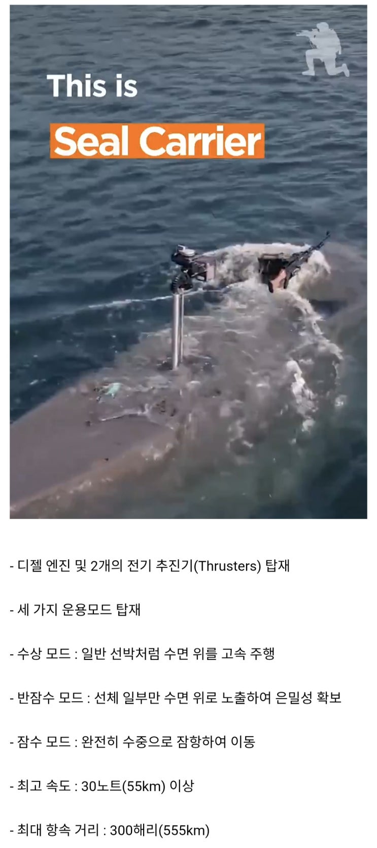  스웨덴 특수부대용 침투정 : 씰 캐리어