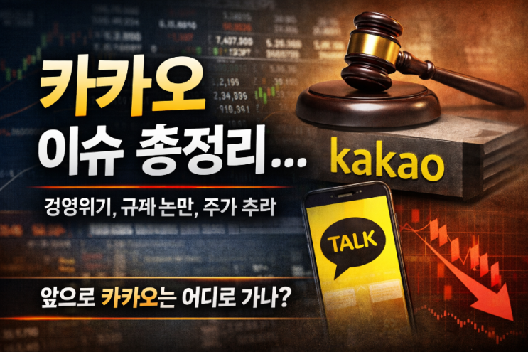  카카오 관련 이슈 총정리 오픈채팅 개인정보·공정위 동의의결·사법리스크·AI(2026)까지 “쟁점과 전망”