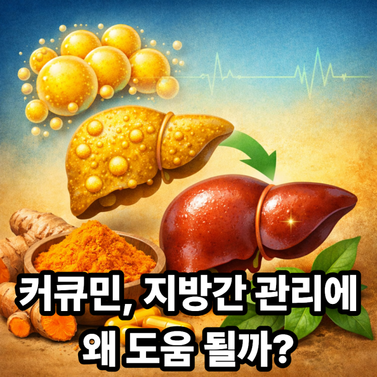  커큐민이 지방간 관리에 도움 되는 이유｜간 건강에 주목받는 성분