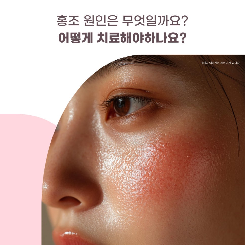 홍조 원인은 무엇이며 어떻게 치료해야하나요? 대표 이미지