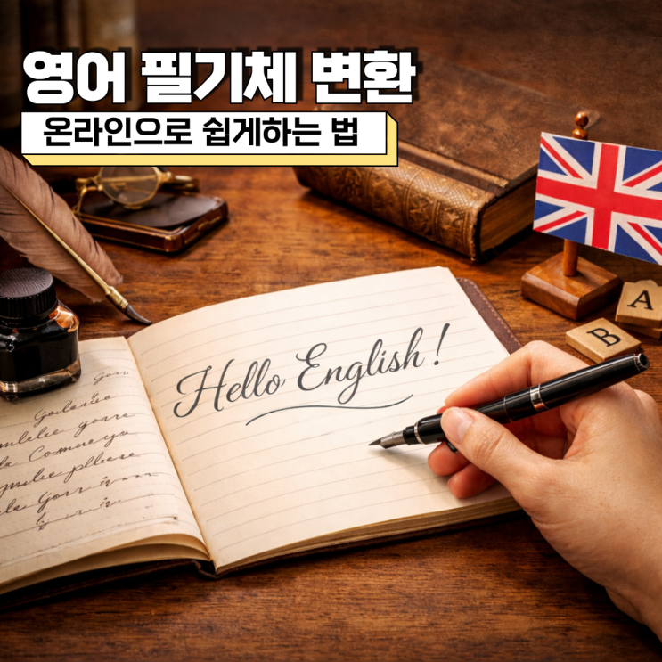  영어 필기체 변환 방법 3가지, 온라인으로 쉽게 하는 법