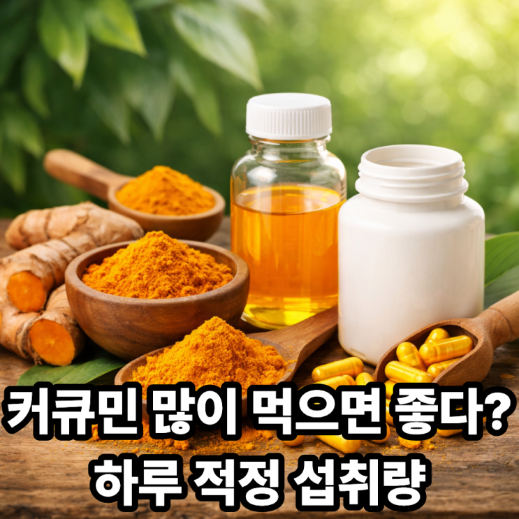  커큐민 하루 권장 섭취량 얼마가 적당할까?｜과다 복용 없이 효과 보는 기준 정리