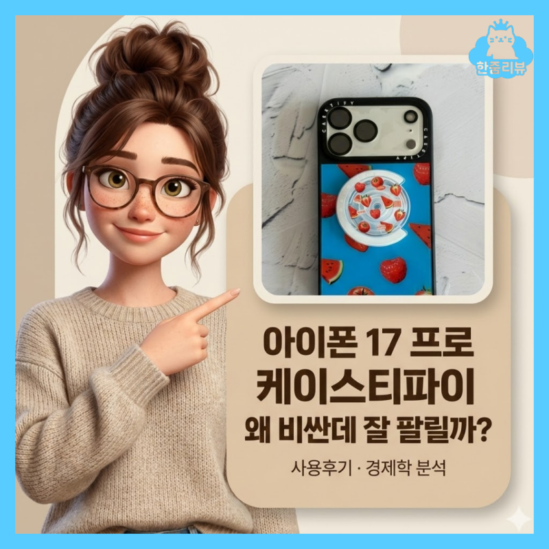 아이폰 17 프로 케이스티파이 케이스 왜 비싼데 잘 팔릴까 사용후기와 경제학적 분석