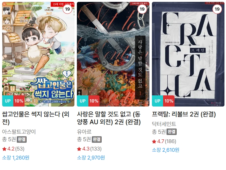  BL소설 신간) 26년 1월 23일 신간