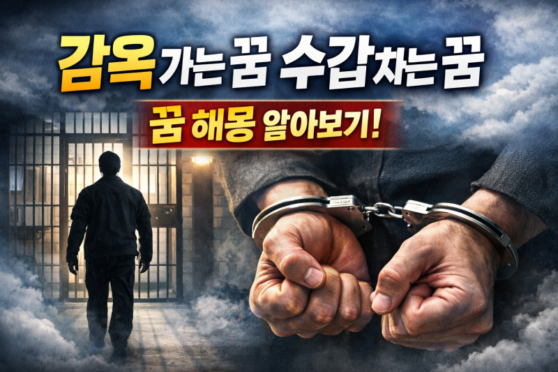 감옥 가는 꿈 수갑 차는 꿈 해몽 불안한 예지몽일까? 뜻밖의 길몽일까?