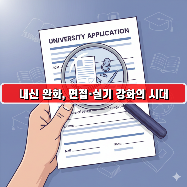 2026학년도 대학별 시행계획 긴급 분석 - 내신 완화에 따른 '면접'과 '실기' 비중 확대의 실체