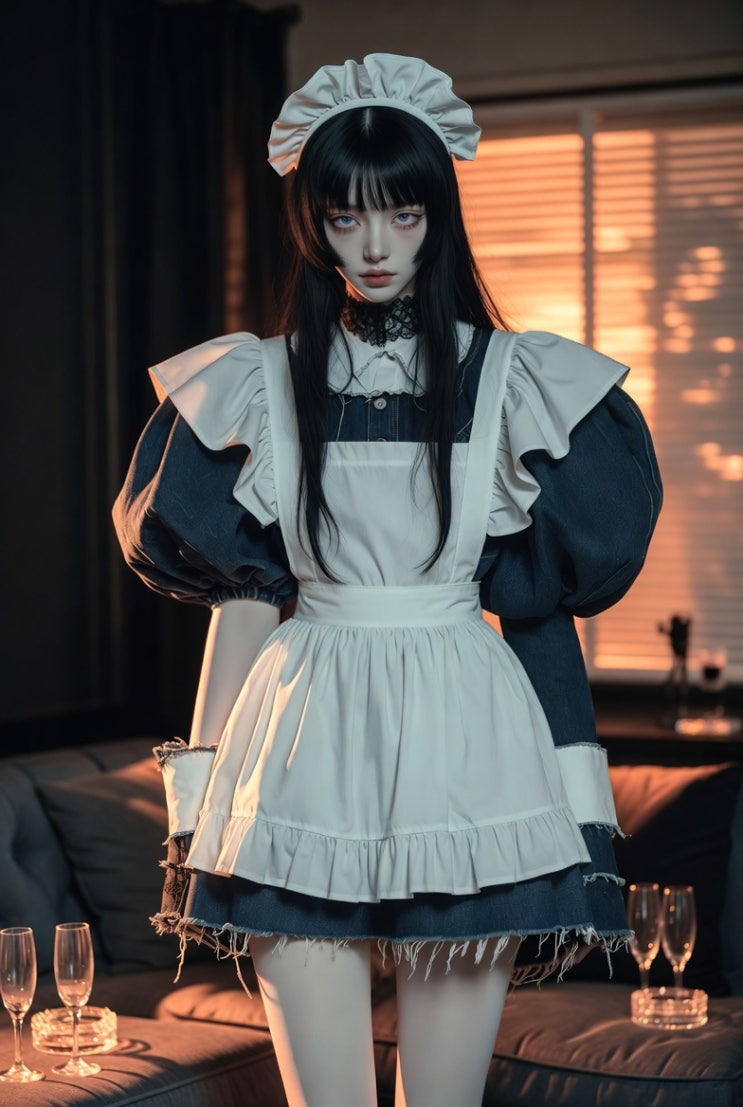  메이드소녀 일러스트 2601252