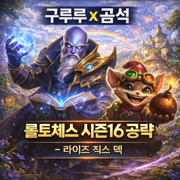 [시즌16] 롤토체스 덱추천 : 라이즈 직스 덱