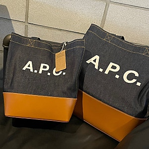 A.P.C. 아페쎄 악셀 토트백 데님 커플가방 후기