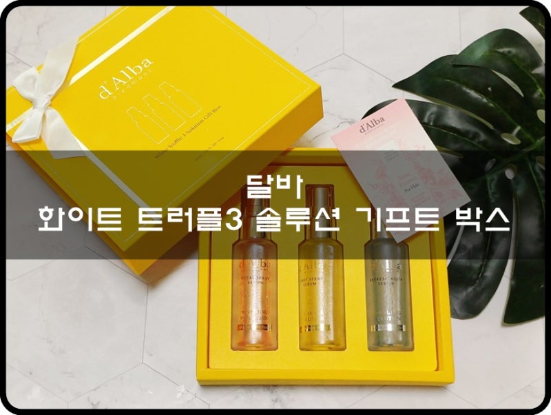 미스트 세럼 추천 달바 화이트 트러플3 솔루션 기프트 박스