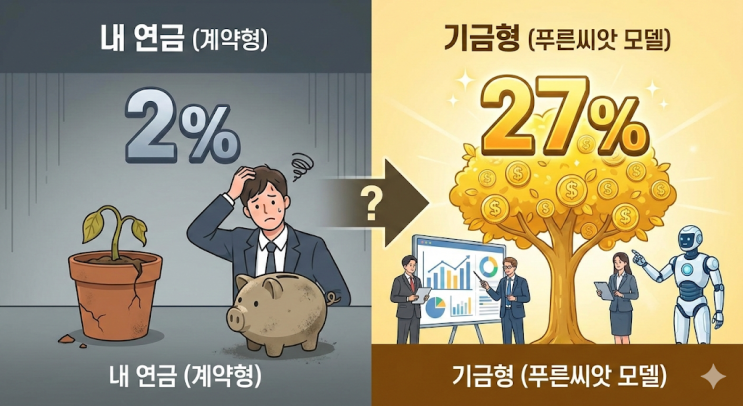  내 퇴직연금 수익률은 2%인데, 여긴 27%라고요? l 푸른씨앗 기금과 기금형 퇴직연금