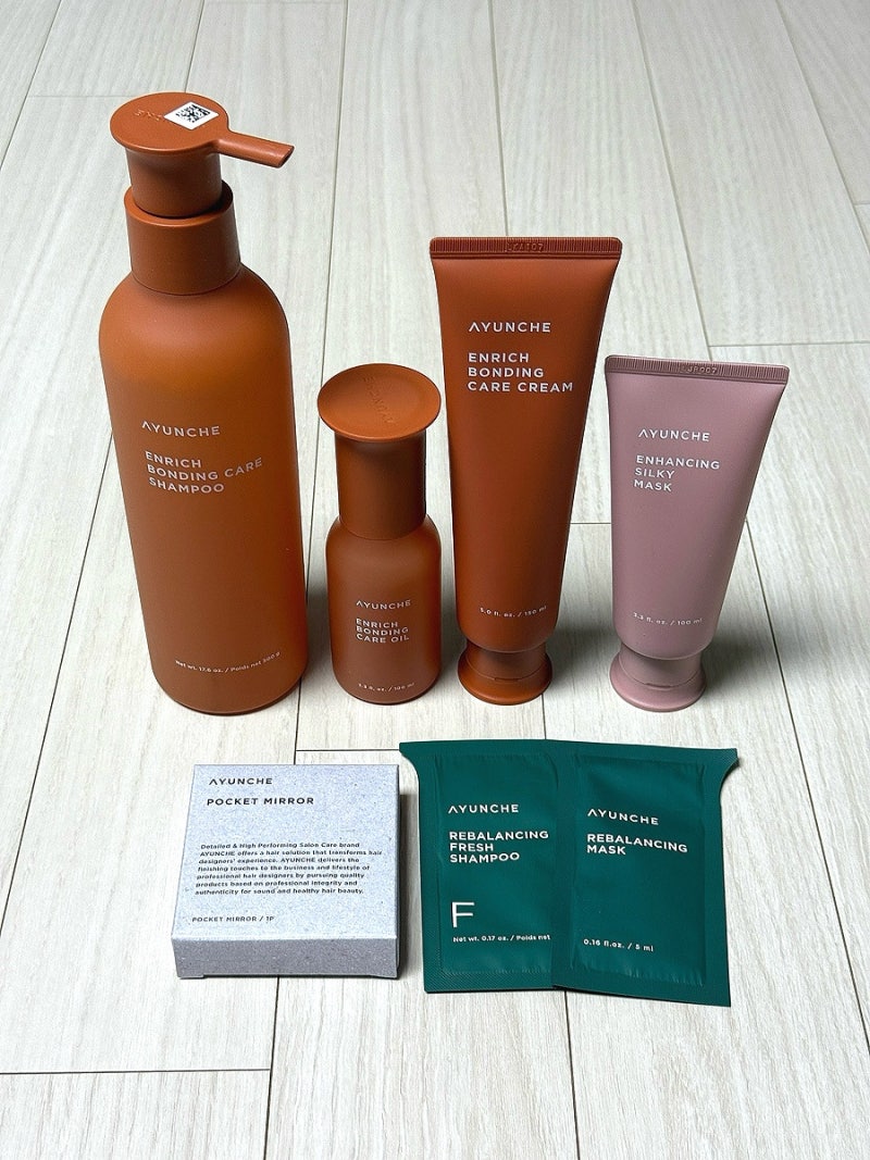 아윤채 인리치 본딩 케어 샴푸/케어 오일/케어 크림/리밸런싱 마스크 내돈내산 후기♀️(손....
