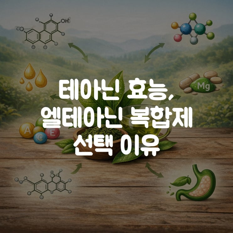  테아닌 효능을 위한 섭취 시간과 엘테아닌 복합제 선택 이유