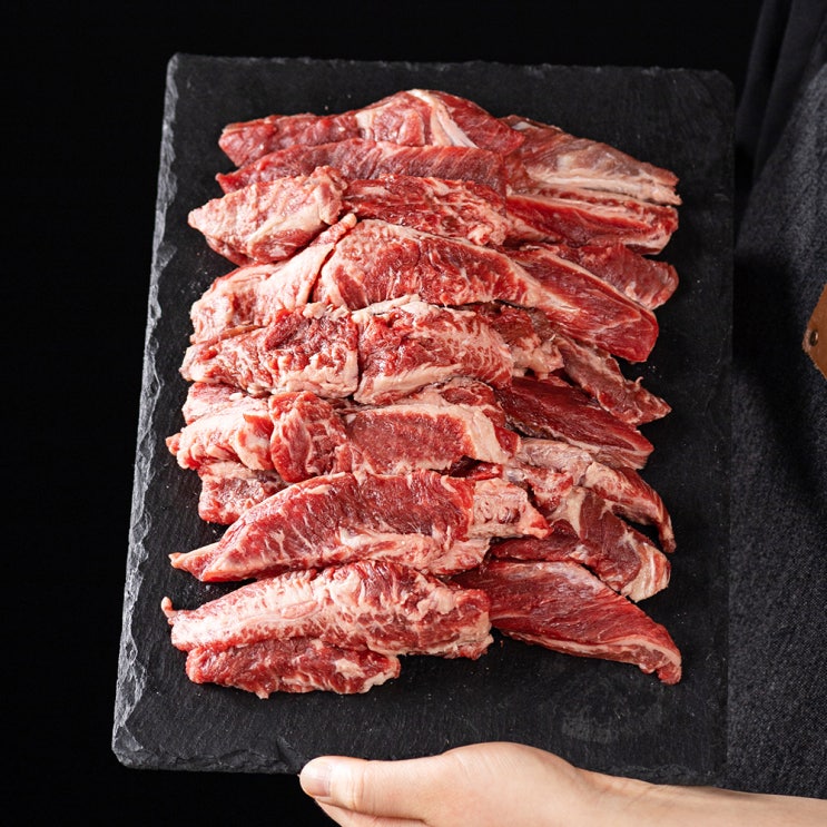  대용량 갈비살 1kg 소고기 구이 캠핑 음식 리뷰 - 원산지 호주산