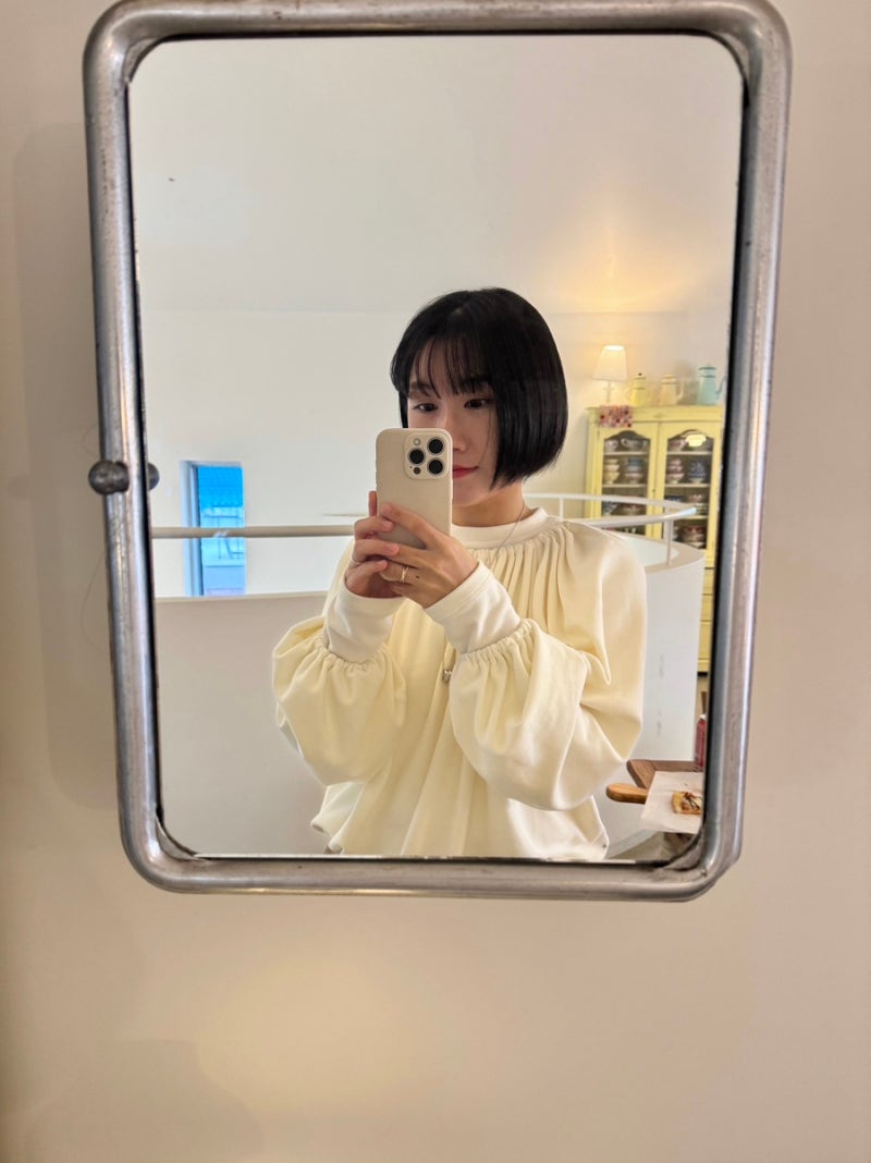 [ 언앤써드미스테리 ] 피치 셔링 티셔츠 + 머플러