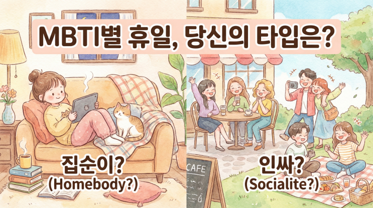  MBTI별 휴일 보내는 방식, 당신은 집순이인가요 인싸인가요?