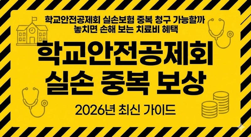 학교안전공제회 실손보험 중복 청구 가능할까 놓치면 손해 보는 치료비 혜택