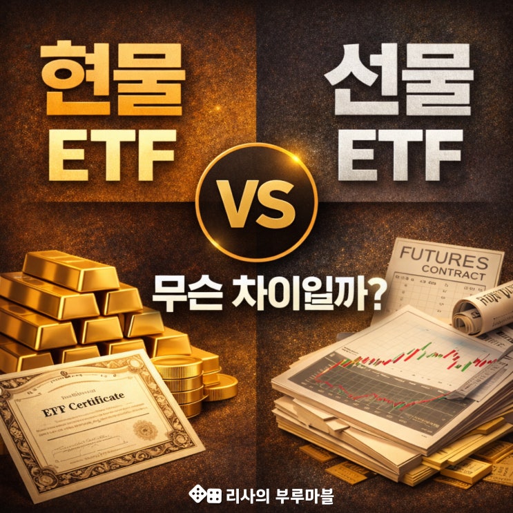  금·은 ETF 투자, 현물 vs 선물 차이 모르면 수익률 깎여요!