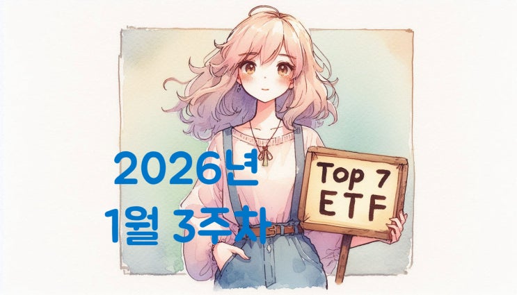  주간 개인 순매수 TOP 7 국내 ETF | 2026년 1월 3주차 (+주간 수익률 순위)
