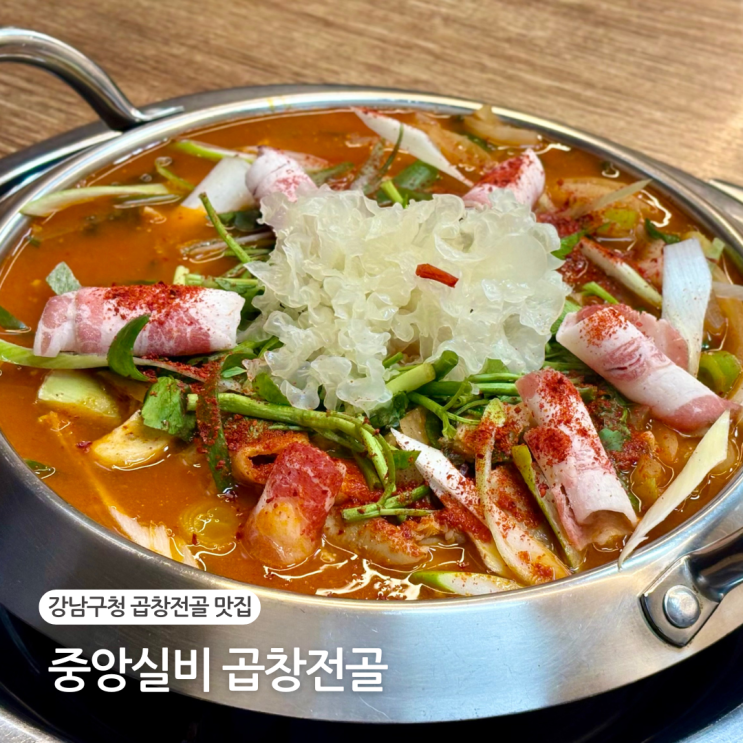  강남구청맛집 중앙실비 논현동 곱창전골 낙곱새 맛집 추천