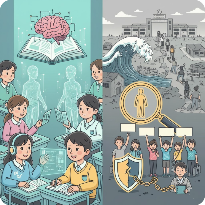 [일일 교육뉴스] 1월 24일: AI 성적·입시 메기, 마지막 수능·지역의사제, 학교안전사고, 학벌 ....