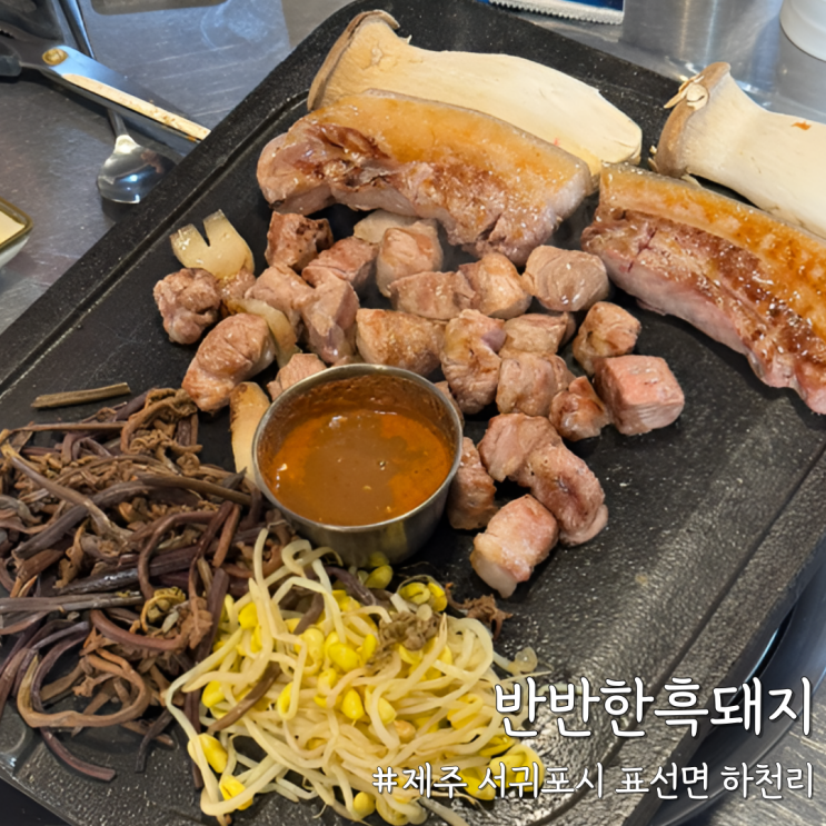  [제주 서귀포] 조용히 즐기는 제주 감성, 표선 맛집 ‘반반한흑돼지’