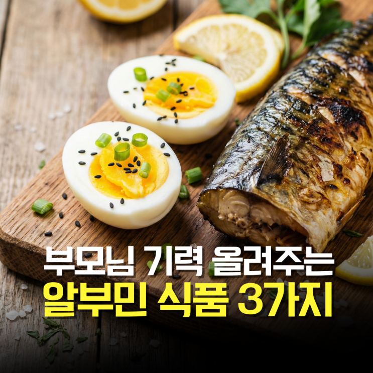  부모님 기력 북돋아 주는 알부민 효능과 수치 높이는 음식 3가지