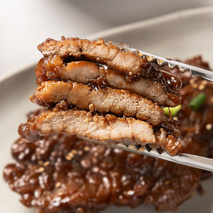  수제 돼지갈비 맛 양념갈비 1kg 왕구이 뒷다리 캠핑음식 사용 후기
