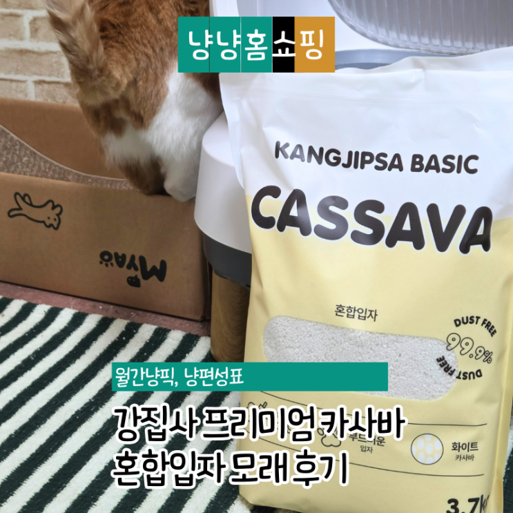  강집사 프리미엄 카사바 혼합입자 모래 후기 솔직 리뷰