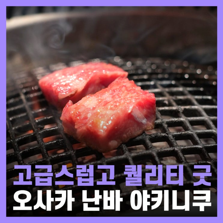  일본 오사카 난바 야키니쿠 오마카세 맛집