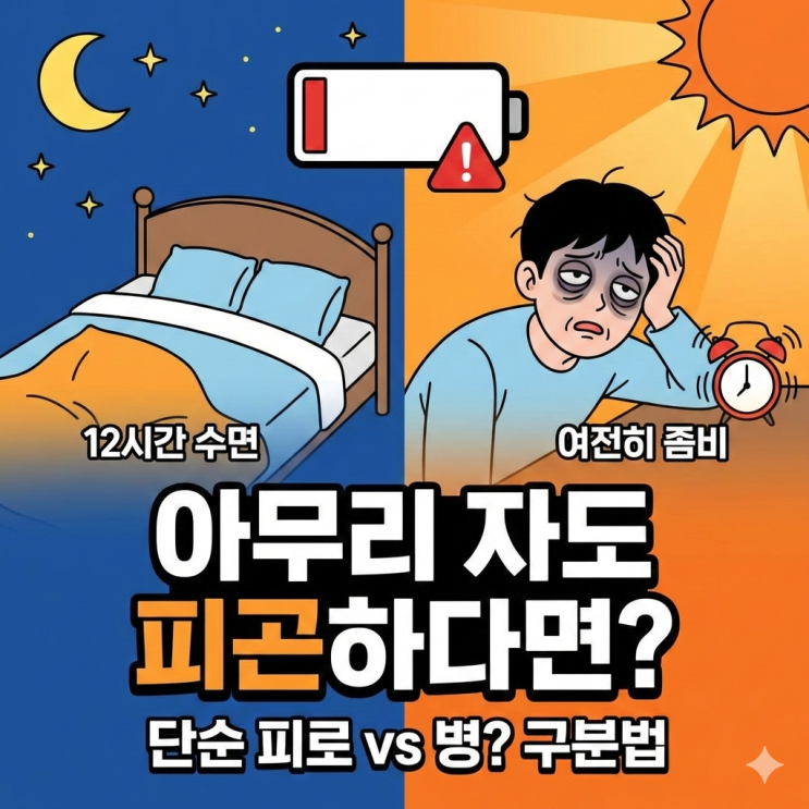  아무리 자도 피곤한 이유, 영양제부터 찾지 마세요