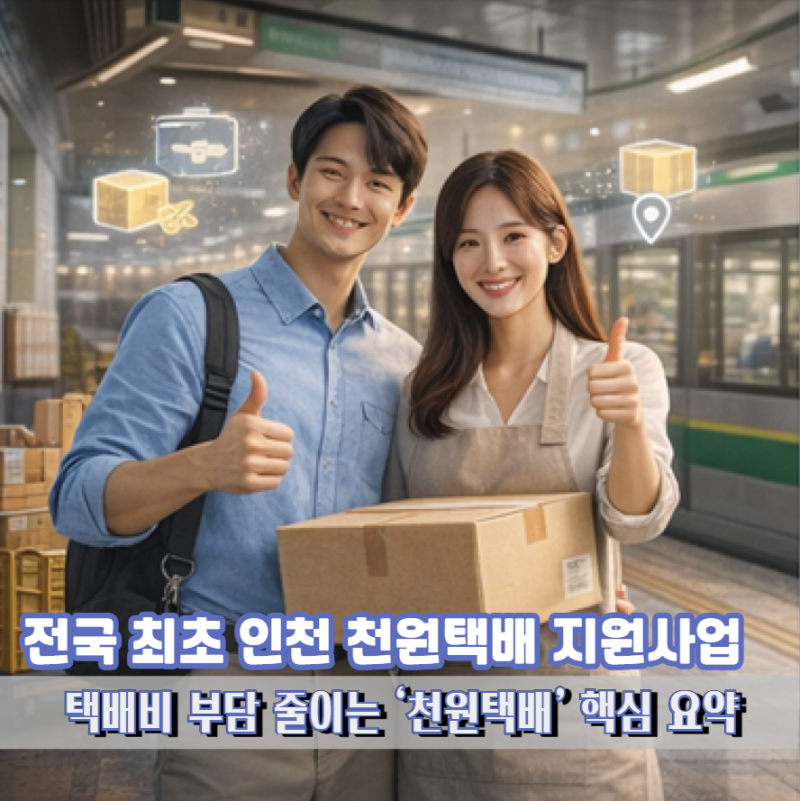 인천 소상공인 천원택배_ 1,000원부터 이용하는 방법 총정리