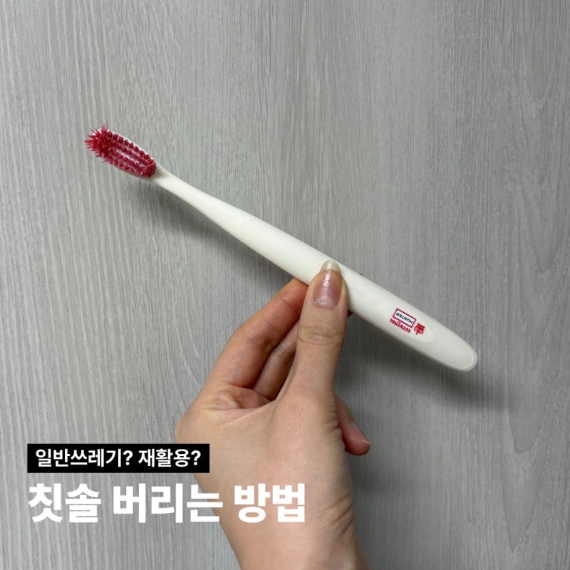 칫솔 버리기 재활용일까 일반쓰레기일까 전동칫솔 버리는 법까지