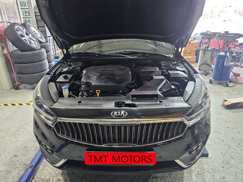 [TMT MOTORS] 김해 올뉴K7 인젝터교체 하체수리 실내기름냄새 브레이크패드 카센터 정비소 서비....