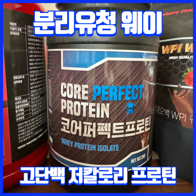  맛있는 분리유청 웨이 단백질 보충제 추천 코어 퍼펙트 프로틴!