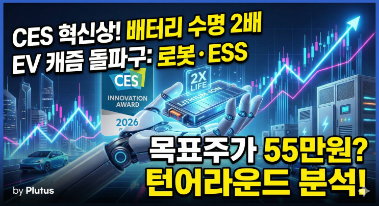  LG에너지솔루션 주가 전망 CES 2026 혁신상 수상, ESS·로봇 성장과 목표주가