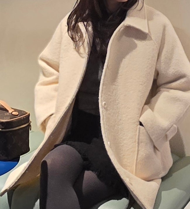  오브에르 | 얼죽코를 위한 한파용 하프 코트 추천 | 알파카 부클 코트