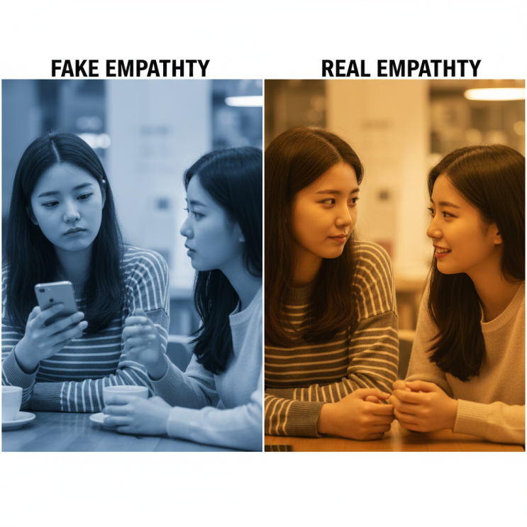 공감하는 척 vs 진짜 공감, 상대방은 3초 만에 안다