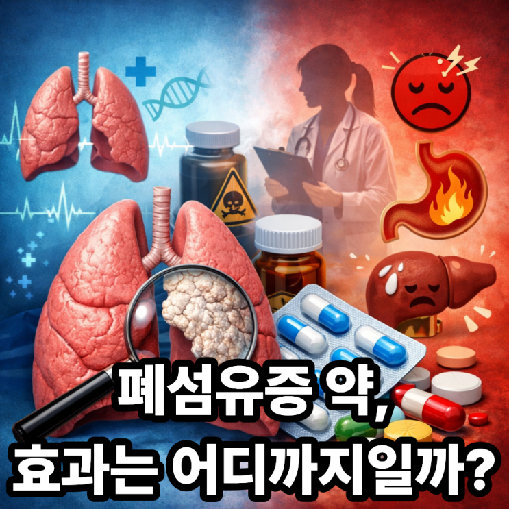  폐섬유증 약물치료 효과와 부작용｜항섬유화제의 현실적인 한계